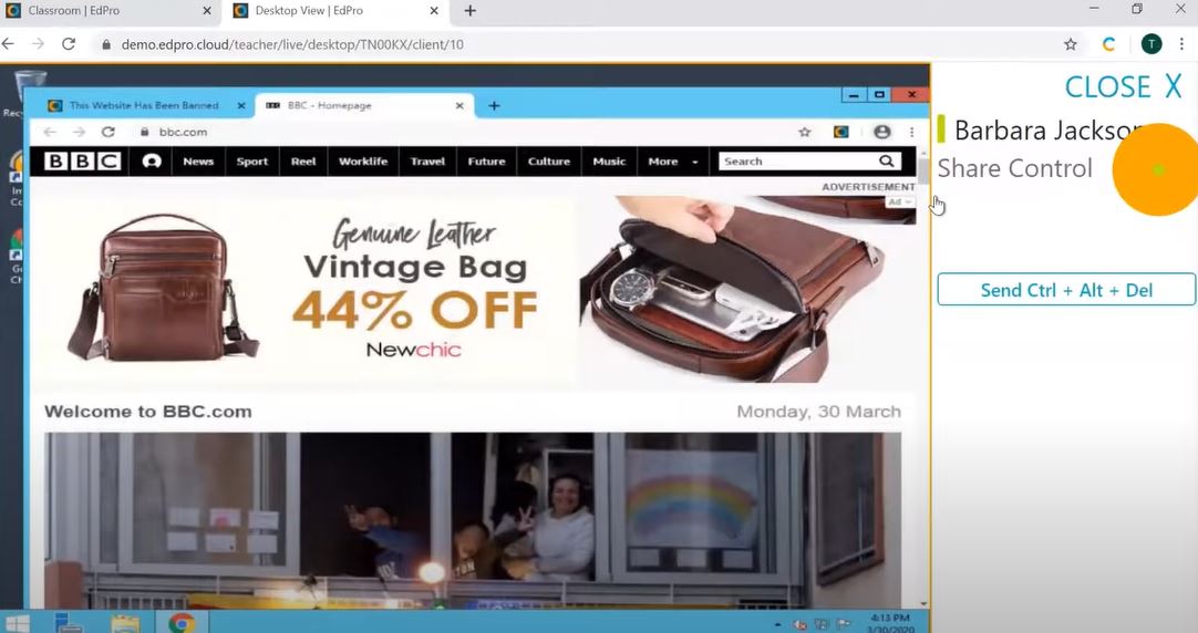 screenshot of Impero Education Pro